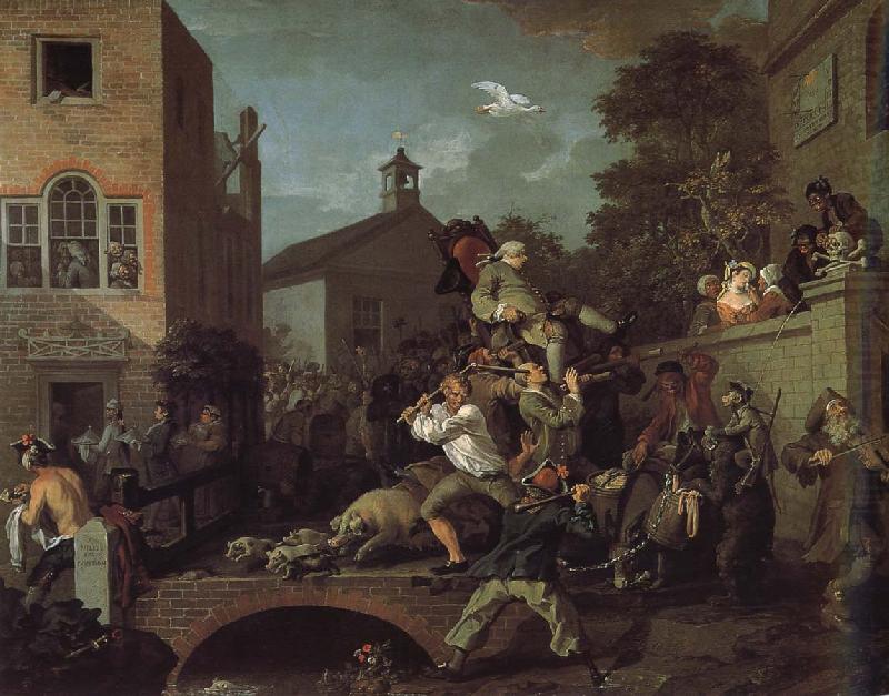 The auspices of the members of the election campaign, William Hogarth